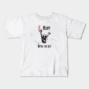 Heavy Metal For Life Rocker Kids T-Shirt